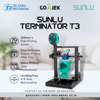 Sunlu Terminator T3 3D Printer Silent Board Autoleveling Dual Drive